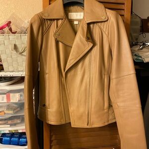 Michael kors genuine Leather Jacket NWOT